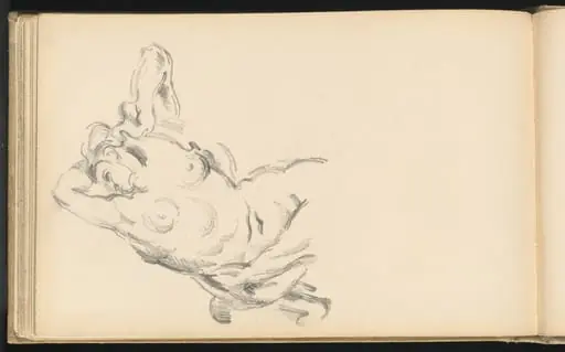 Study of the Allegorical Figure Bellona in Rubens' "The Apotheosis of Henri IV", by Paul Cezanne