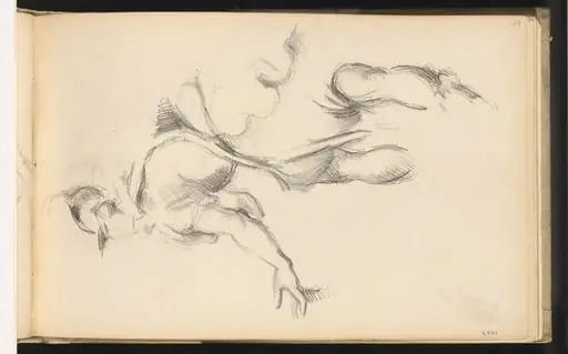 Study of the Allegorical Figure France in Rubens' "The Exchange of the Two Princesses", by Paul Cezanne