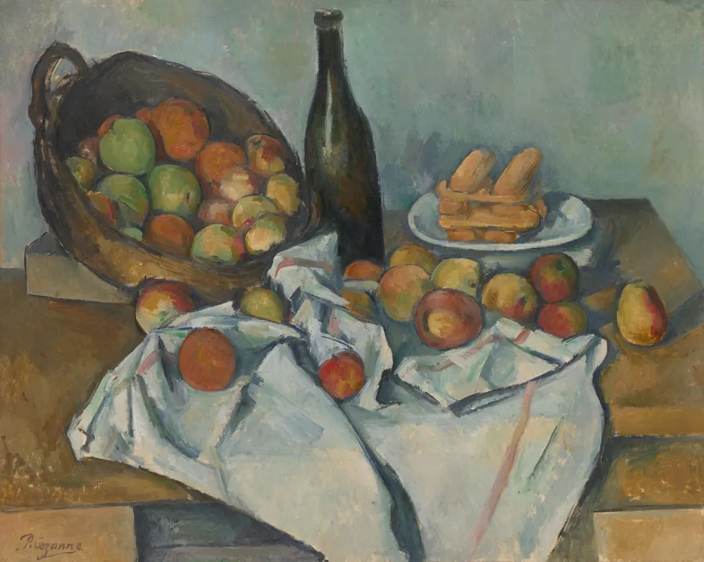 The Basket of Apples, by Paul Cezanne, oil, 1893