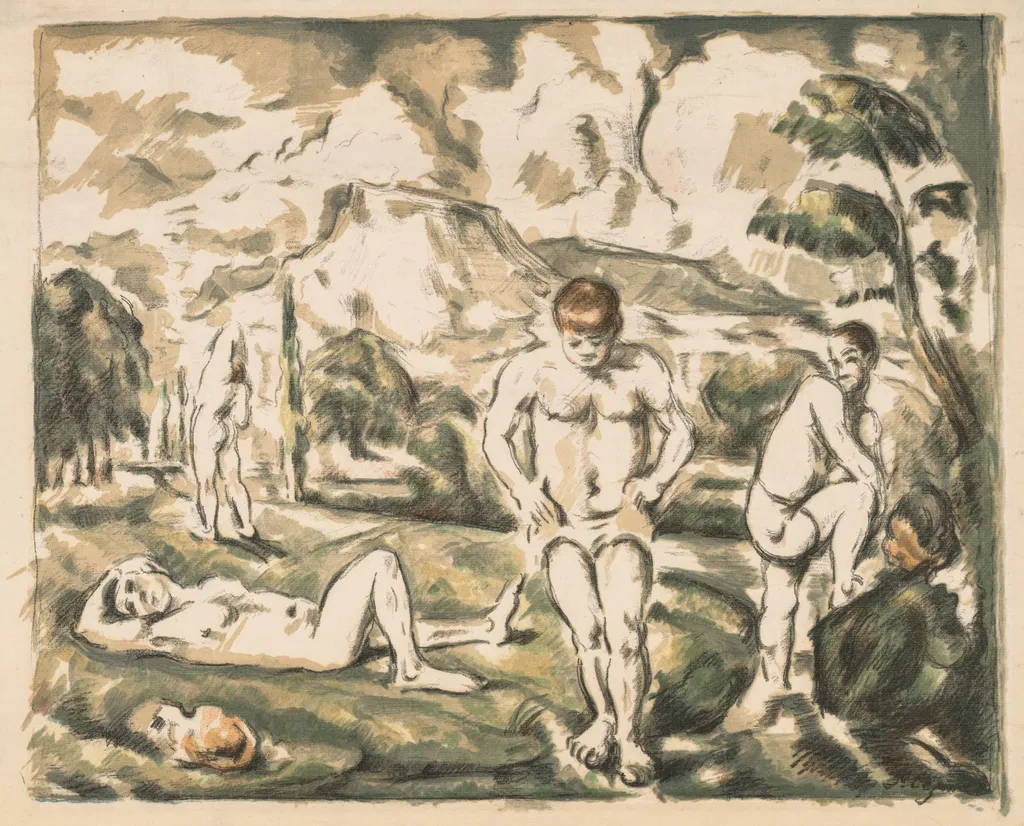 The Bathers (Large Plate), by Paul Cezanne, 1896