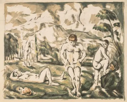 The Bathers (Large Plate), by Paul Cezanne