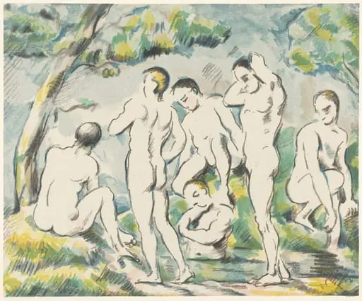 The Bathers (Small Plate), by Paul Cezanne