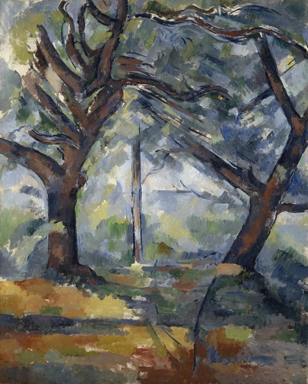 The Big Trees, by Paul Cezanne, oil, 1904