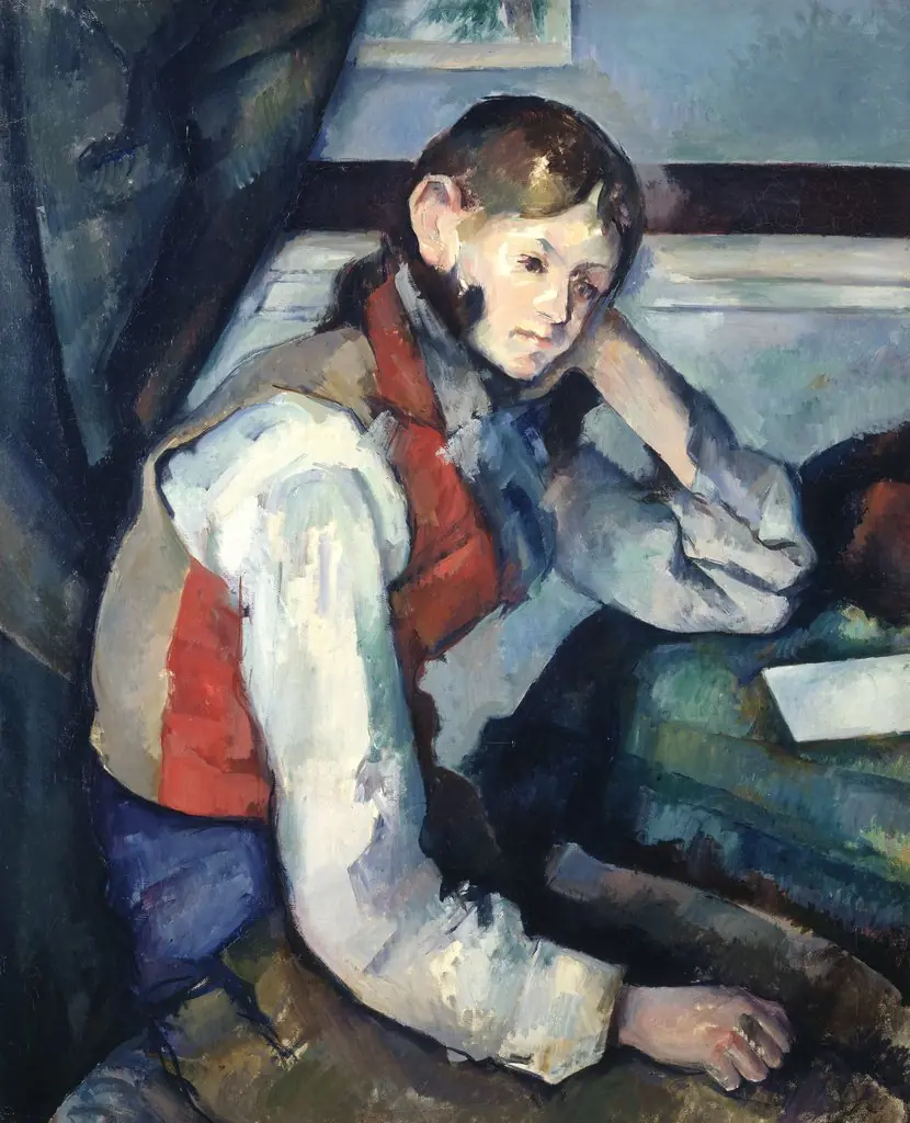 The Boy in the Red Vest, by Paul Cezanne