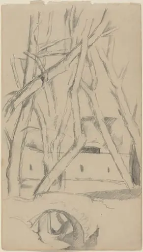 The Little Bridge [recto], by Paul Cezanne