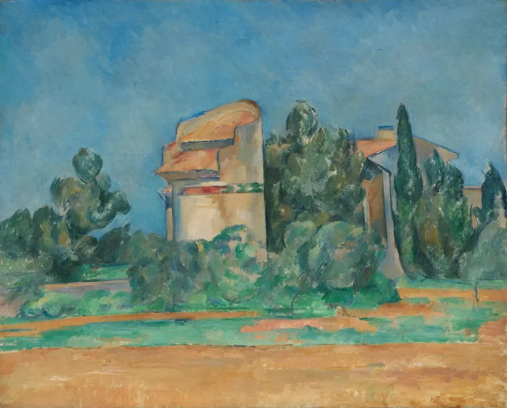 The Pigeon Tower at Bellevue, by Paul Cezanne