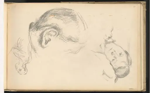 Three Heads, One of Madame Cezanne, by Paul Cezanne