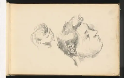 Two Heads, by Paul Cezanne