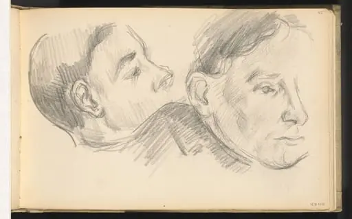 Two Heads, by Paul Cezanne