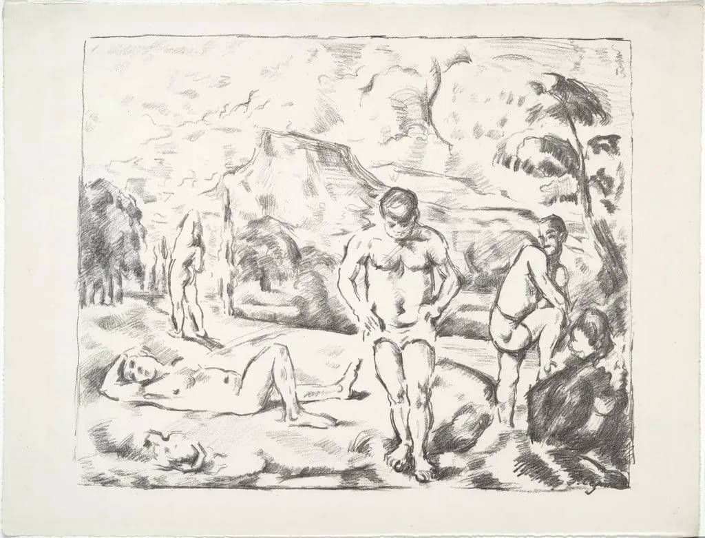Untitled, by Paul Cezanne, ink, 1899