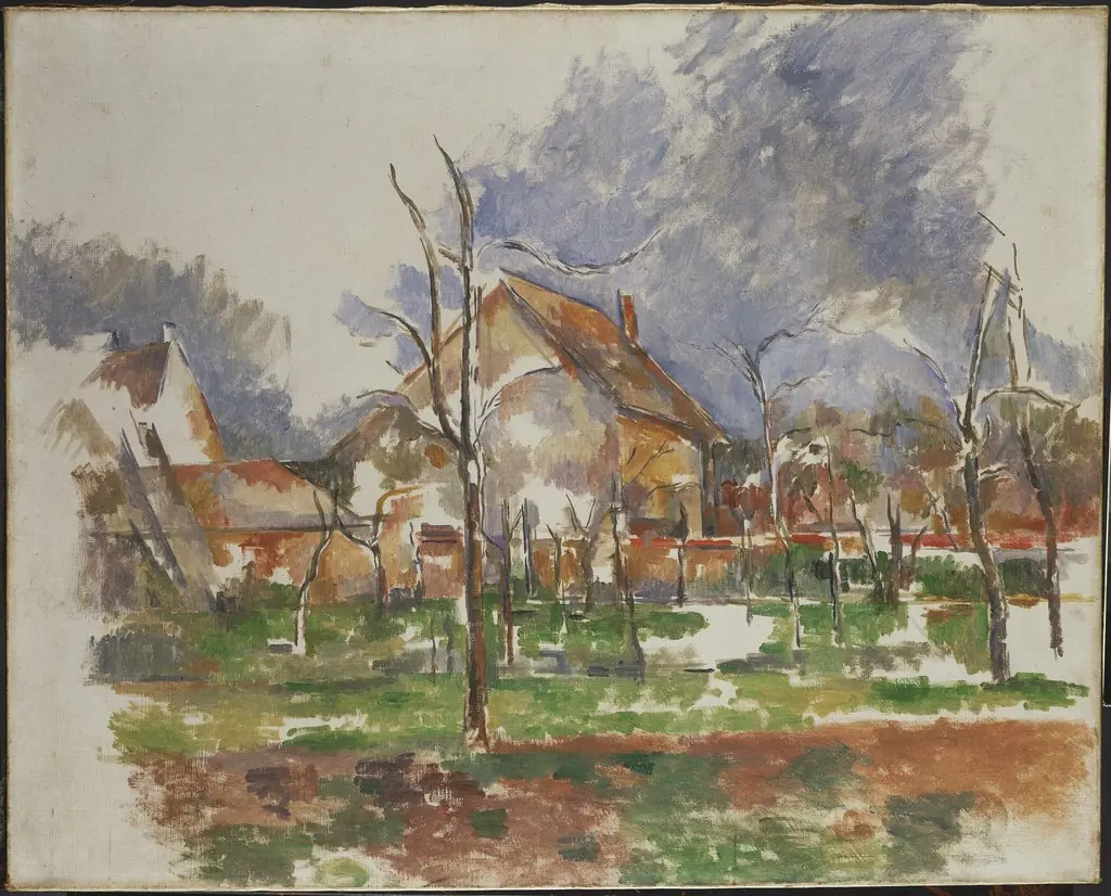 Winter Landscape, Giverny, by Paul Cezanne