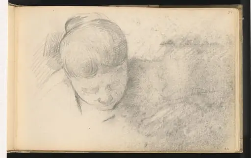 Woman Leaning Forward, by Paul Cezanne