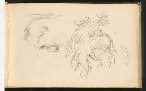 Women Bathers and a Roll of Paper, by Paul Cezanne