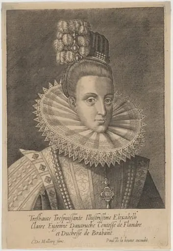 Isabella Clara Eugenie of Austria, Spain and Countess of Flanders, by Paul de la Honne
