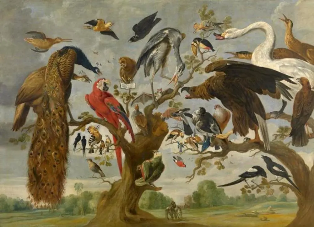 A concert of birds, by Paul de Vos