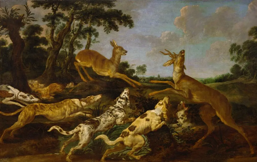 Hunting scene, by Paul de Vos