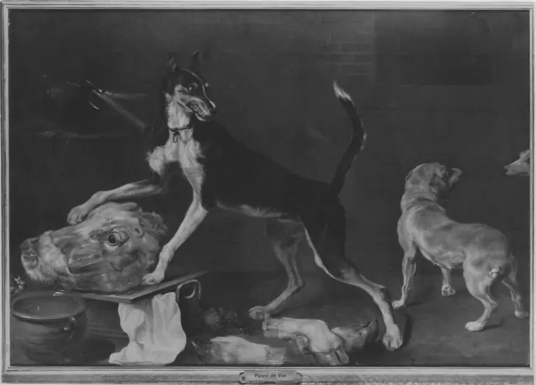Streitende Hunde, by Paul de Vos