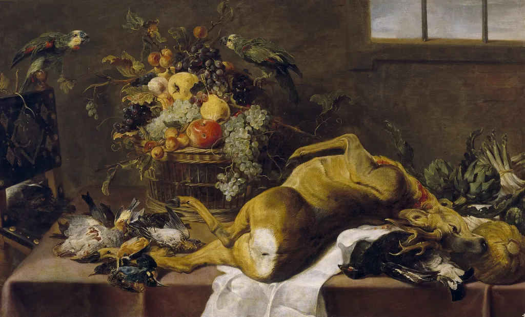 The larder, by Paul de Vos, oil, 1601