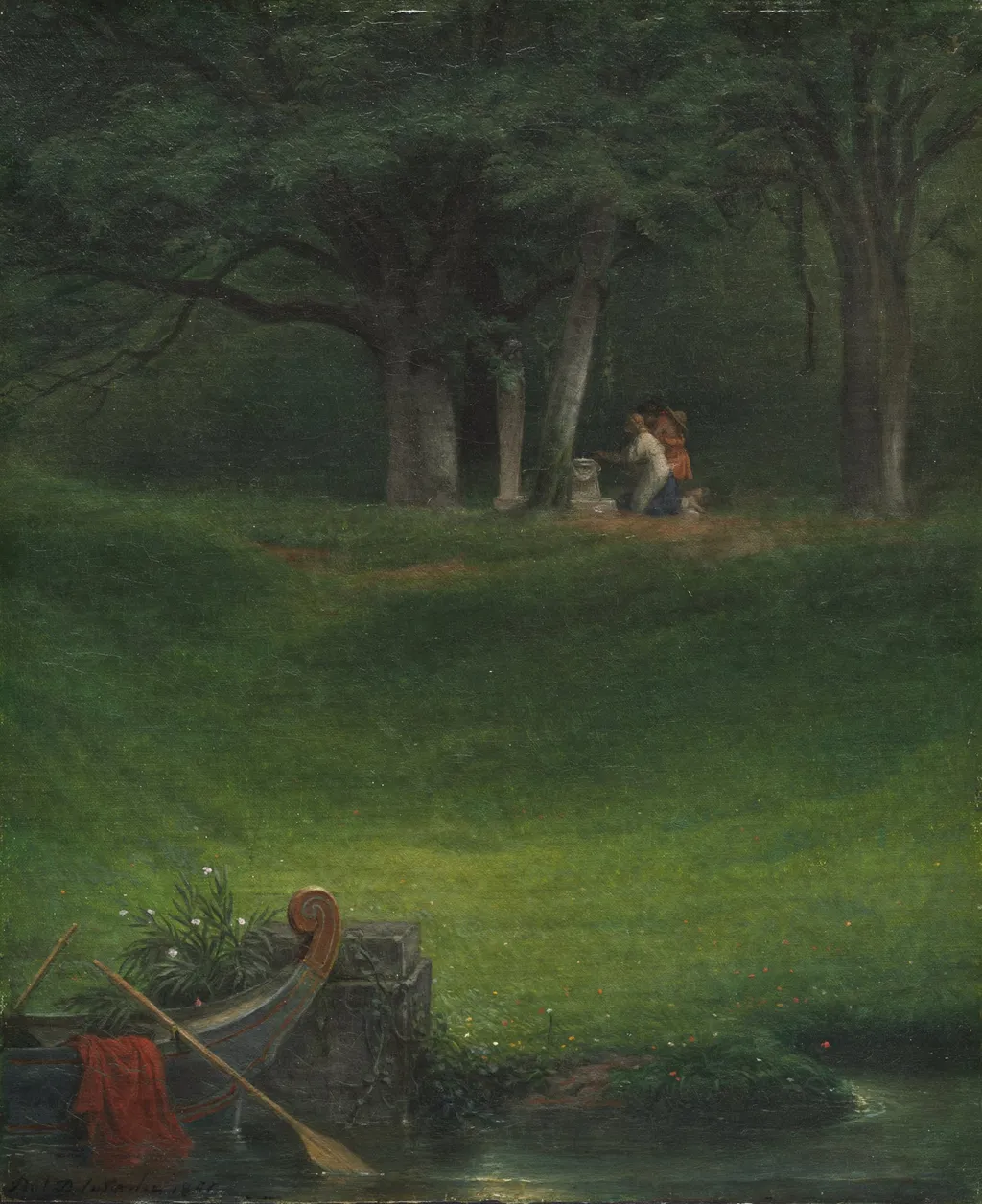 Offering to the God Pan, by Paul Delaroche, unspecified, 1855