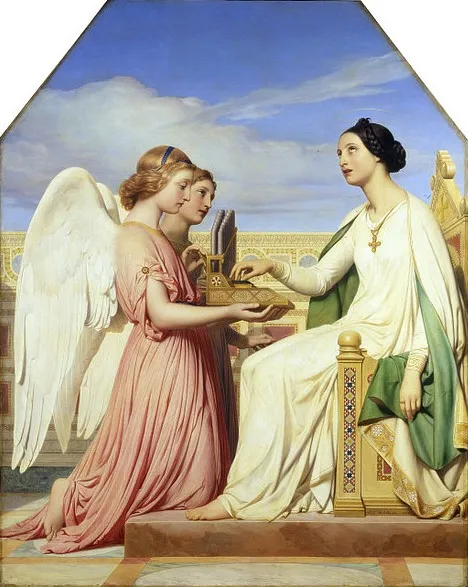 Saint Cecilia and the Angels, by Paul Delaroche, oil, 1836