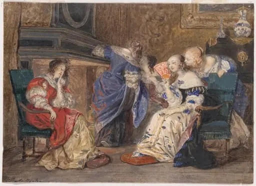 Women in an Interior, by Paul Delaroche