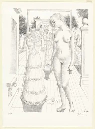 Untitled, by Paul Delvaux
