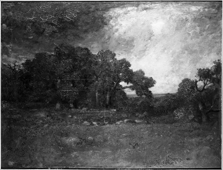 Autumn Oaks, Forest of Fontainebleau, by Paul Dougherty