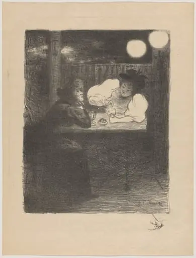 Les femmes à l'absinthe (Women with Absinthe), by Paul Edouard Crébassa