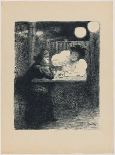 Les femmes à l'absinthe (Women with Absinthe), by Paul Edouard Crébassa