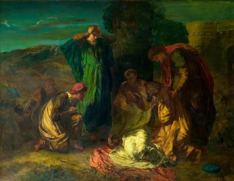 The Death of Cordelia (from William Shakespeare's 'King Lear'), by Paul Falconer Poole