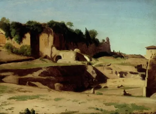 The Imperial Palace on the Palatine, Rome, by Paul Flandrin