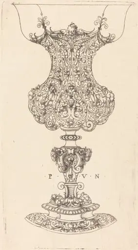 A Cup with Rams' Heads at the Foot, by Paul Flindt the Younger