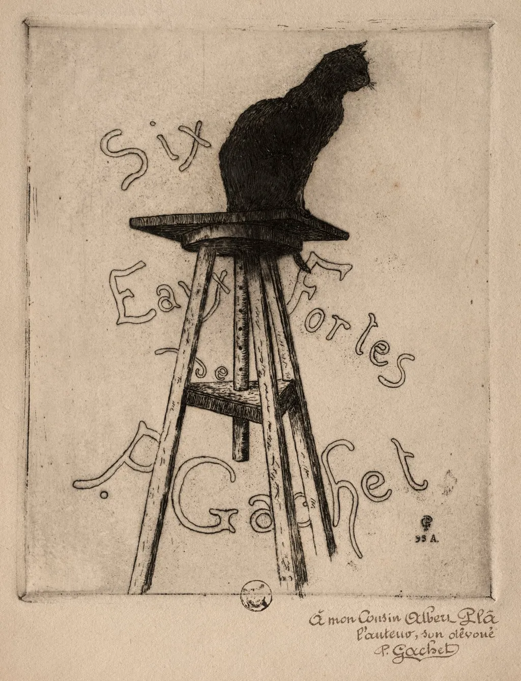 Six Etchings: Frontispiece, by Paul Gachet, 1895
