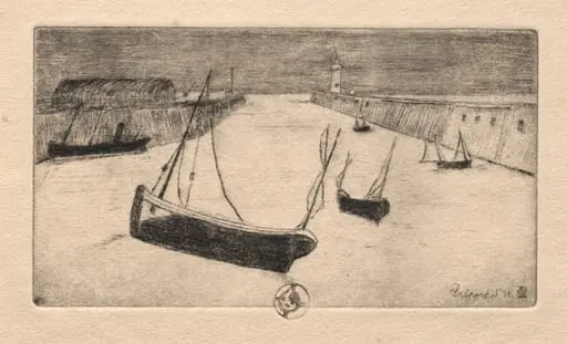 Six Etchings: Tréport, by Paul Gachet