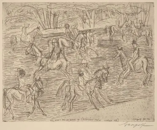 Hyde Park Rider, THE BONES ARE ALL INSIDE!!! (ROTTEN-ROW LONDON 1931), by Paul Gangolf