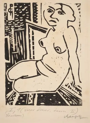 Seated Female, by Paul Gangolf