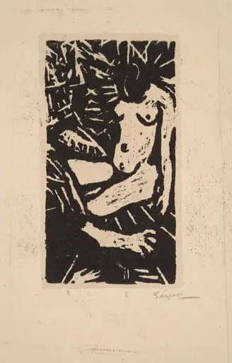 Seated Nude, by Paul Gangolf