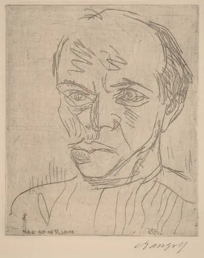 Self-Portrait (Selbstporträt), by Paul Gangolf