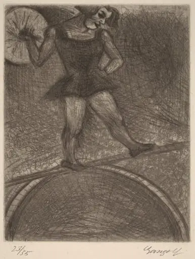 The Tightrope Walker (Die Seiltänzerin), by Paul Gangolf