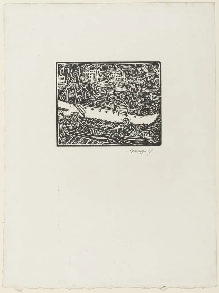 Untitled, by Paul Gangolf, ink, 1929