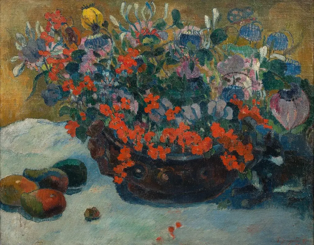 Bouquet de fleurs, by Paul Gauguin