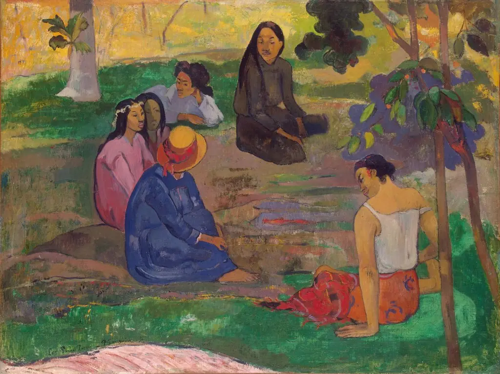 Conversation (Les Parau Parau), by Paul Gauguin