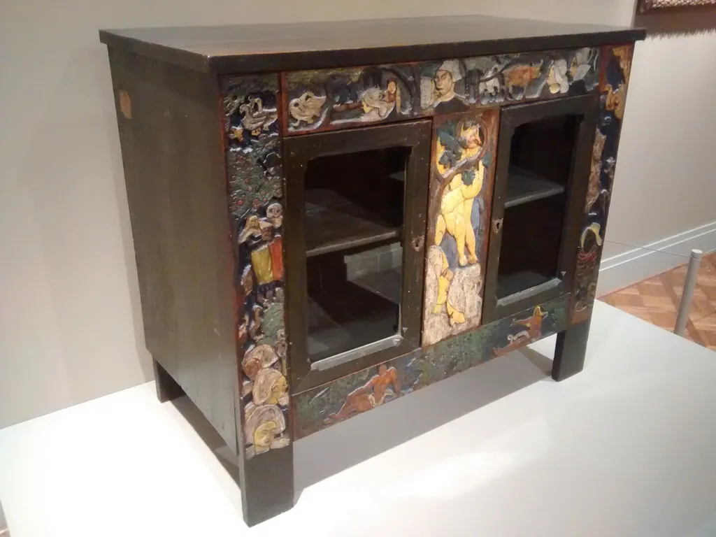 Earthly Paradise, by Paul Gauguin, wood, 1894