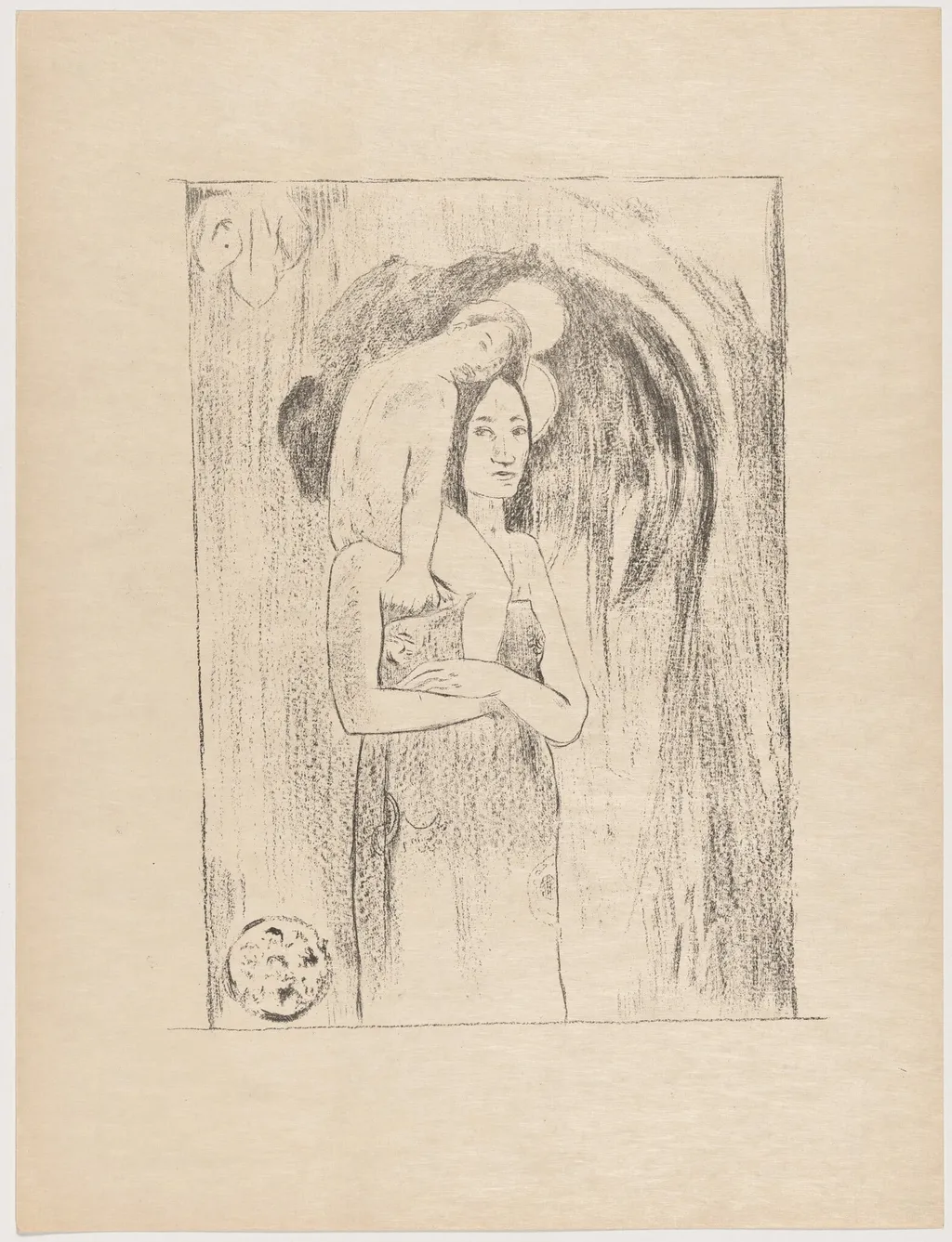 La vierge et l'enfant (The Virgin and Child), by Paul Gauguin, 1895