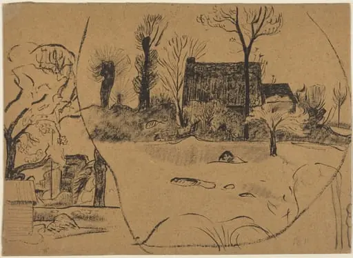 Landscape at Pont-Aven, by Paul Gauguin