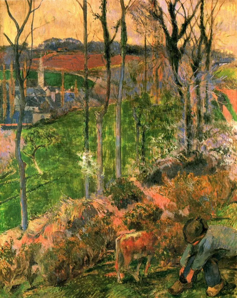 Landscape from Pont-Aven, Brittany, by Paul Gauguin