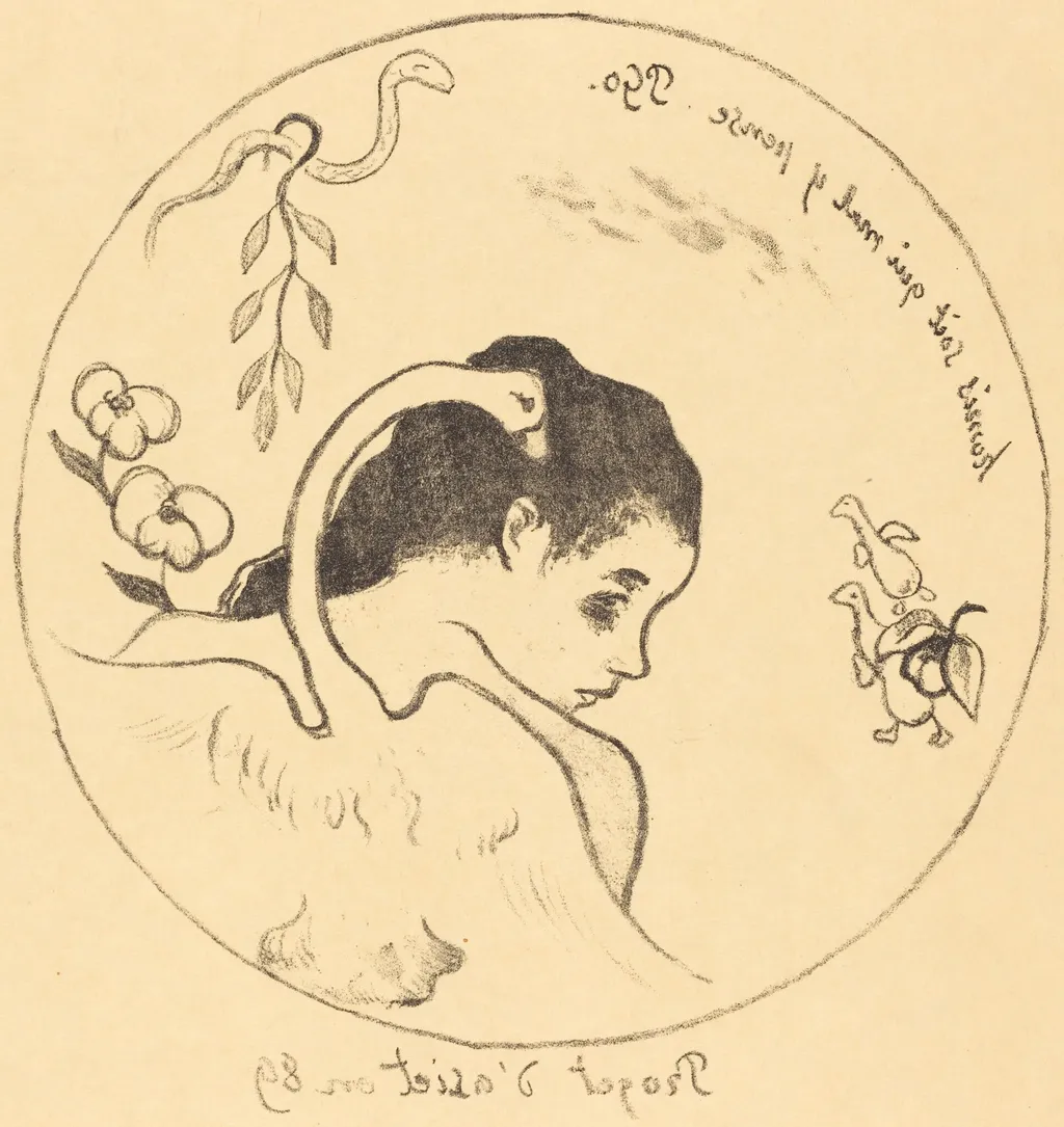 Leda (Cover), by Paul Gauguin, ink, 1889