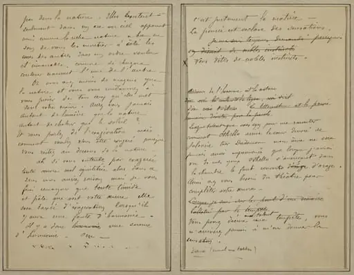 Manuscript Pages [verso], by Paul Gauguin