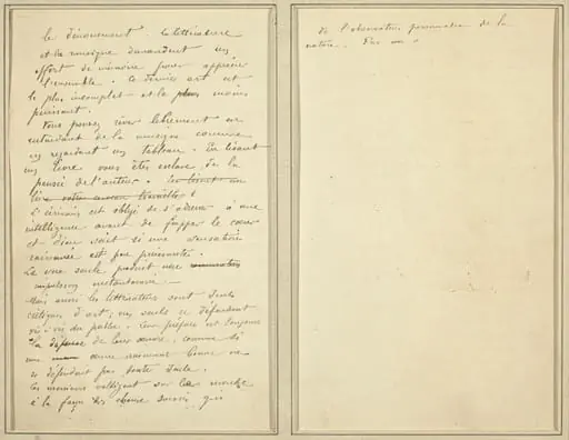 Manuscript Pages [verso], by Paul Gauguin