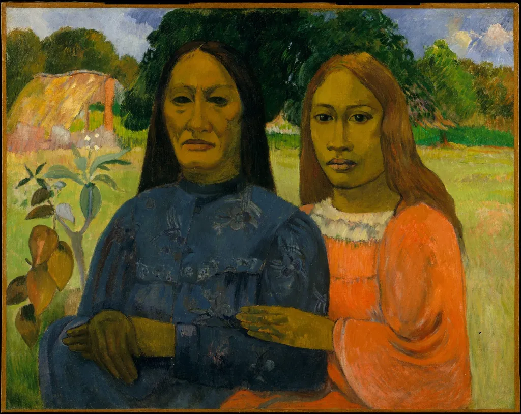 Mother and daughter, by Paul Gauguin, oil, 1901